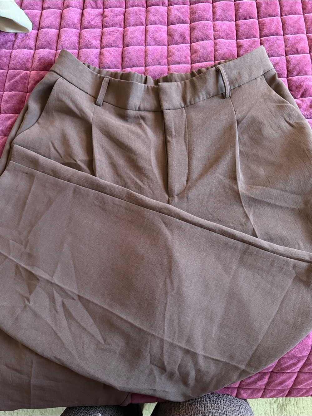 a new day Women’s Brown Pleated Front Trousers